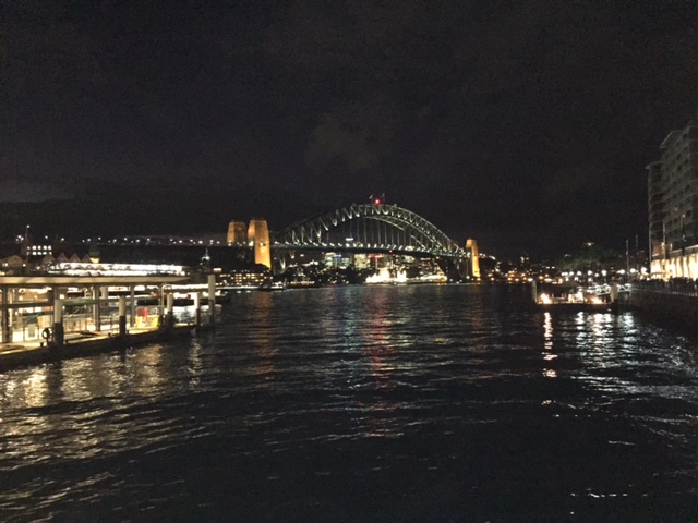 Sydney at night - Rugby Tour 2015